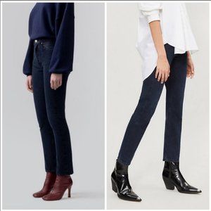 AGOLDE | Cigarette Straight Leg Jeans Low Slung High Rise Oddity Dark Wash 25